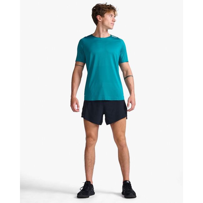 2XU - tricou tehnic - Light Speed Tee - Jade - Glacier Reflective