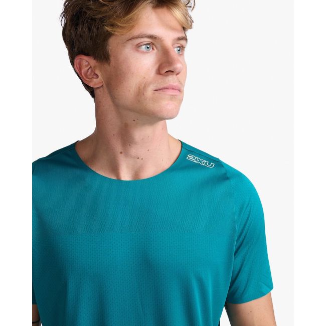 2XU - tricou tehnic - Light Speed Tee - Jade - Glacier Reflective