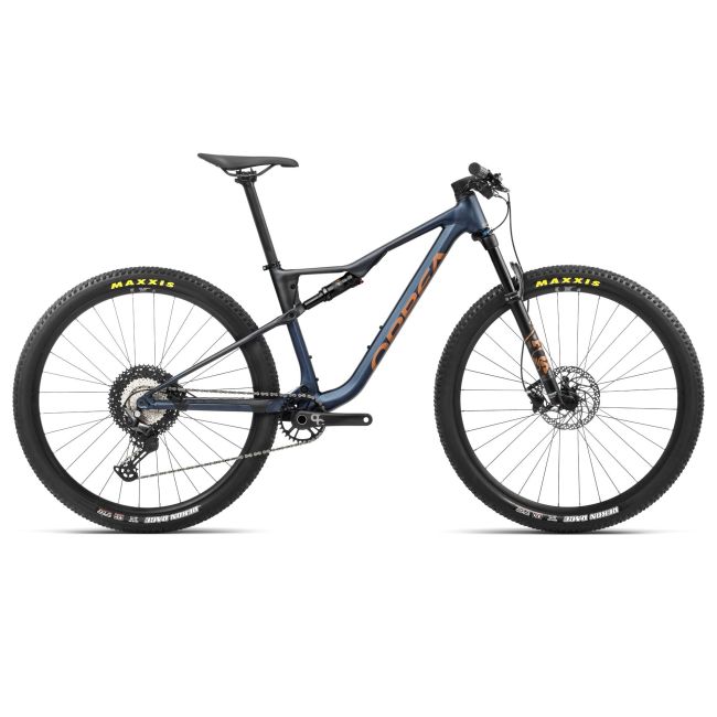Orbea OIZ H30 Moondust Blue-Leo Orange (Matt) - bicicletă MTB XC full suspension