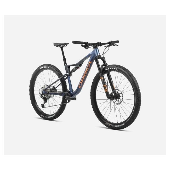 Orbea OIZ H30 Moondust Blue-Leo Orange (Matt) - bicicletă MTB XC full suspension