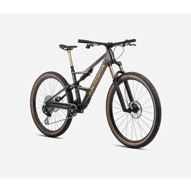 Bicicletă MTB All Mountain full suspension Orbea OCCAM LT M-TEAM - Cosmic Carbon View | Metallic Olive Green (Gloss)