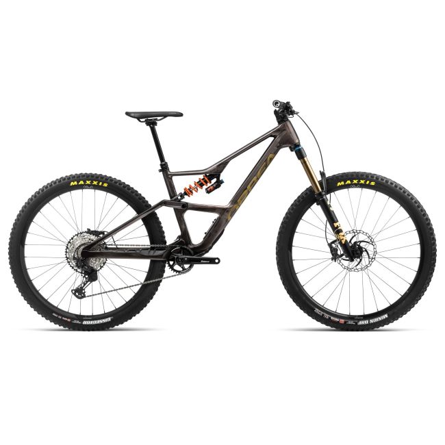 Bicicletă MTB All Mountain full suspension Orbea OCCAM LT M10 - Cosmic Carbon View | Metallic Olive Green (Gloss)
