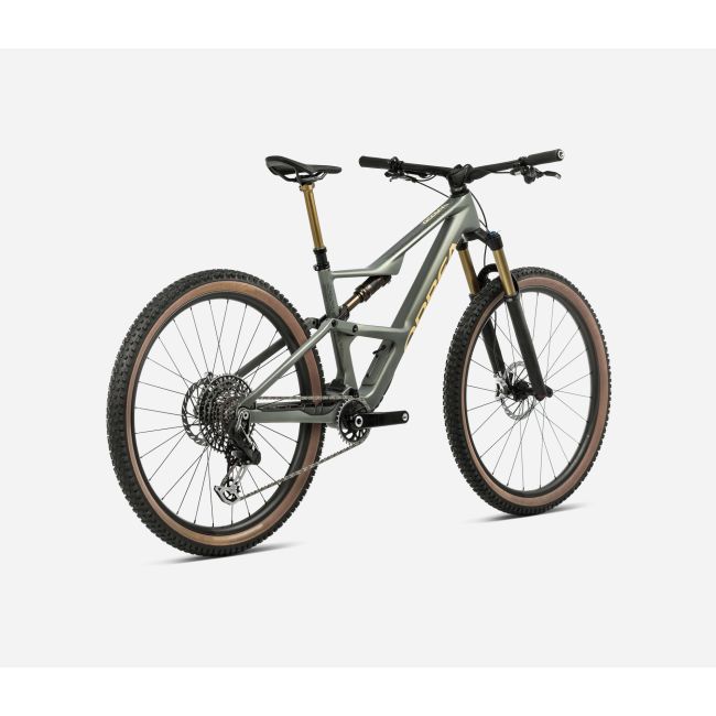 Bicicletă MTB All Mountain full suspension Orbea OCCAM LT M30 - Spaceship Green | Corn Yellow (Matt)