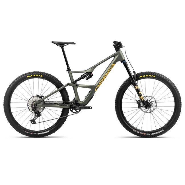Bicicletă MTB All Mountain full suspension Orbea OCCAM LT M30 - Spaceship Green | Corn Yellow (Matt)