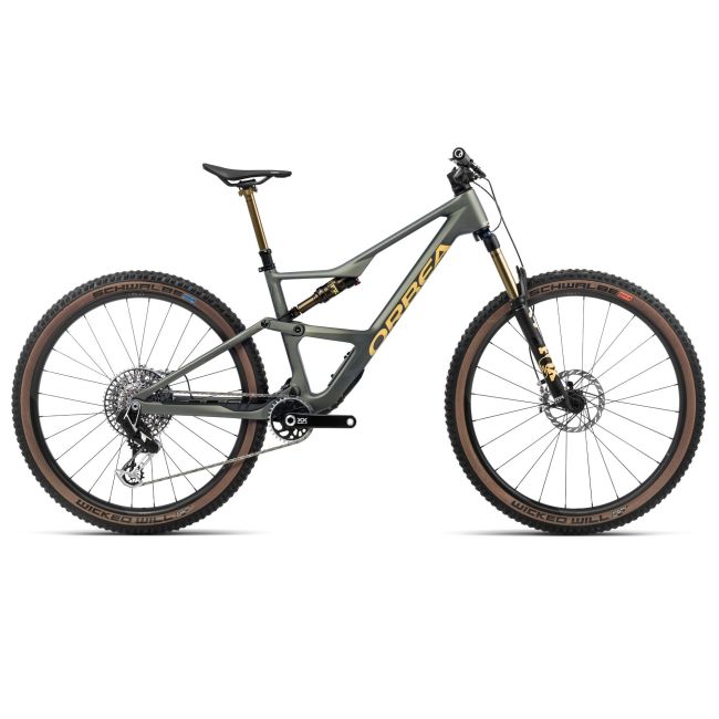 Bicicletă MTB Trail full suspension Orbea OCCAM SL M-LTD - Spaceship Green | Corn Yellow (Matt)