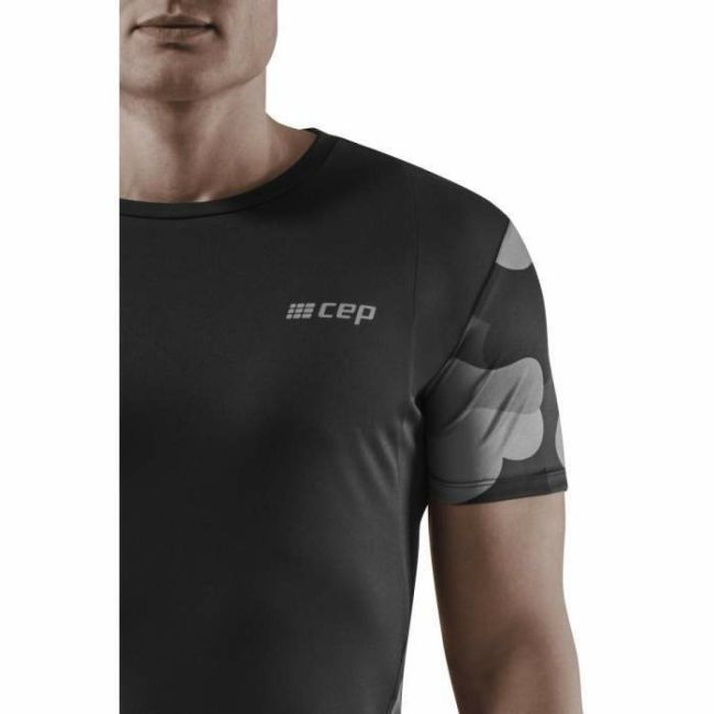 CEP - tricou cu maneca scurta - Camocloud Shirt - Black I Grey