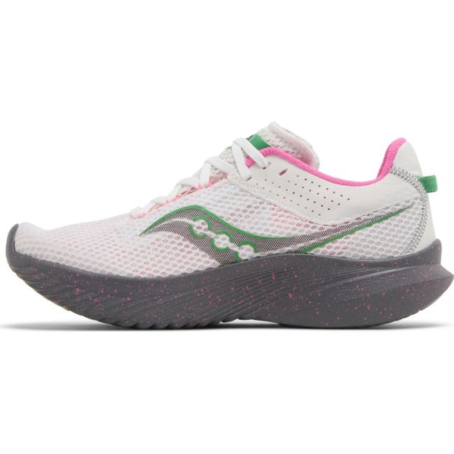 Saucony - pantofi alergare pentru femei - Kinvara 14 - white | gravel