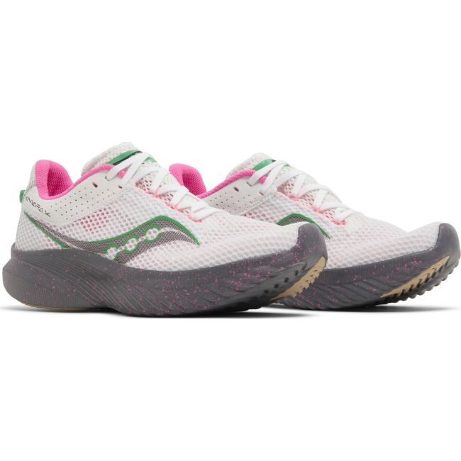 Saucony - pantofi alergare pentru femei - Kinvara 14 - white | gravel