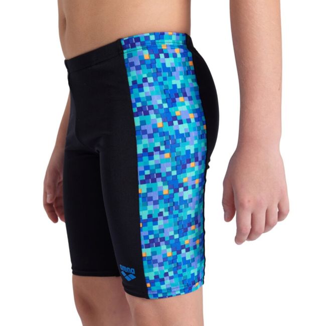 Arena - jammer baieti- Pooltiles - Black | Blue Multi