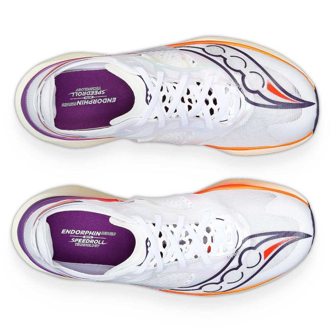 Saucony - pantofi alergare pentru barbati - Endorphin Elite - white I vizired