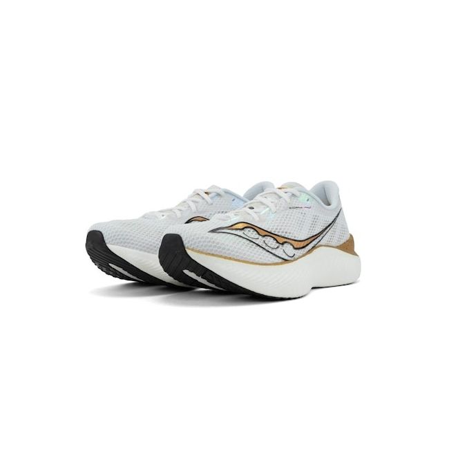 Saucony - pantofi alergare pentru barbati - Endorphin Pro 3 - white I gold