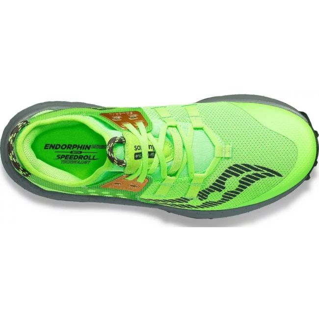 Saucony - pantofi alergare pentru barbati - Endorphin Rift - verde negru Slime I Smbra