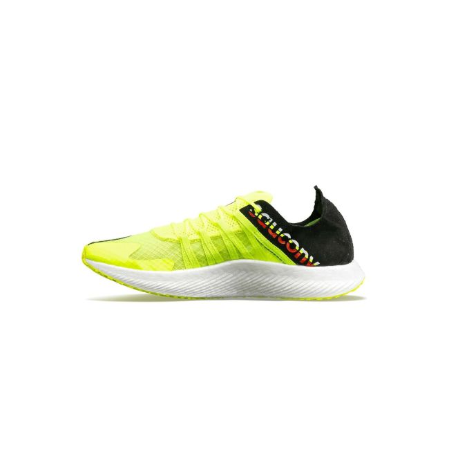 Saucony - pantofi alergare pentru barbati - Sinister - citron I black