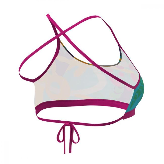 Z3R0D - sutien Costum baie femei two pieces - rosu galben albastru Expressive Resort