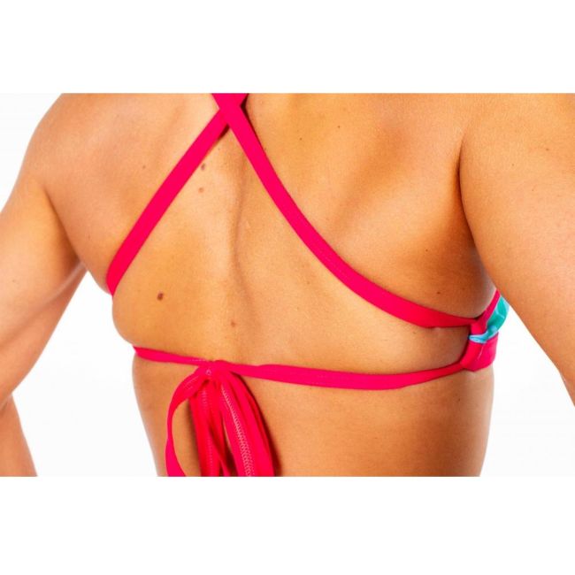 Z3R0D - sutien Costum baie femei two pieces - rosu galben albastru Expressive Resort
