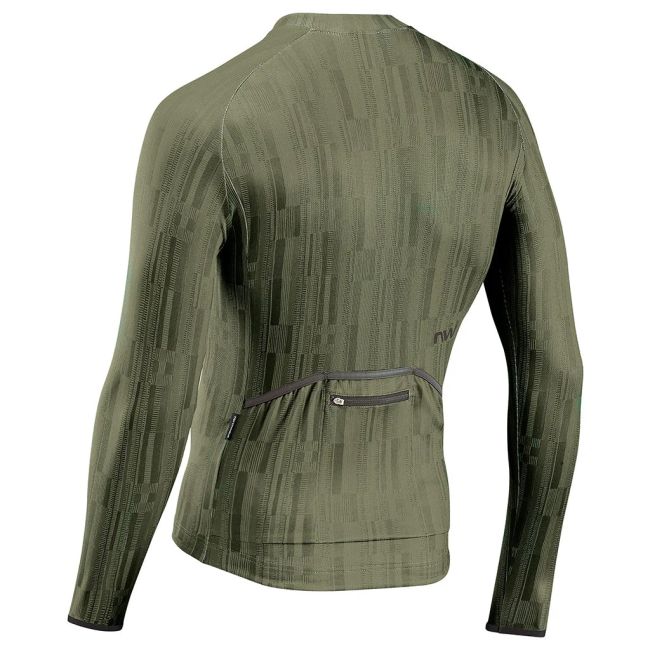 Northwave - bluza ciclism pentru barbati maneca lunga Blade 4 jersey - verde inchis army negru