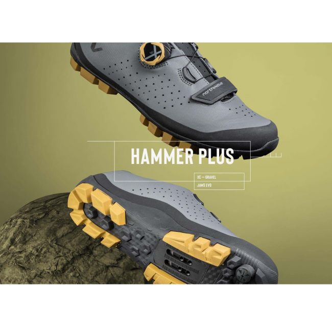 Pantofi MTB XC Northwave Hammer Plus - negru/gri închis | off-road