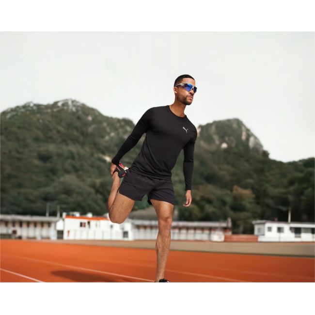 Puma - pantofi alergare pentru barbati Deviate Nitro 2 FF - negru alb portocaliu Sun Stream sunset glow