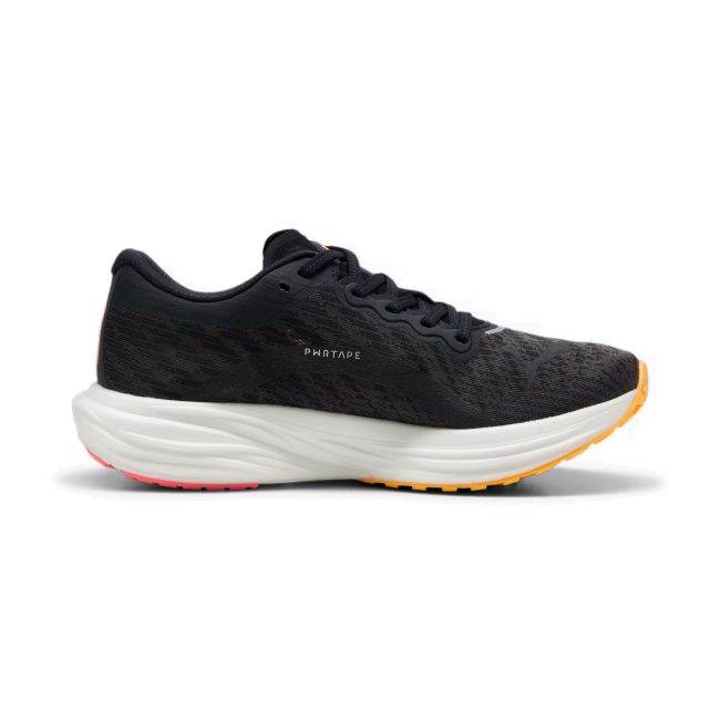 Puma - pantofi alergare pentru barbati Deviate Nitro 2 FF - negru alb portocaliu Sun Stream sunset glow