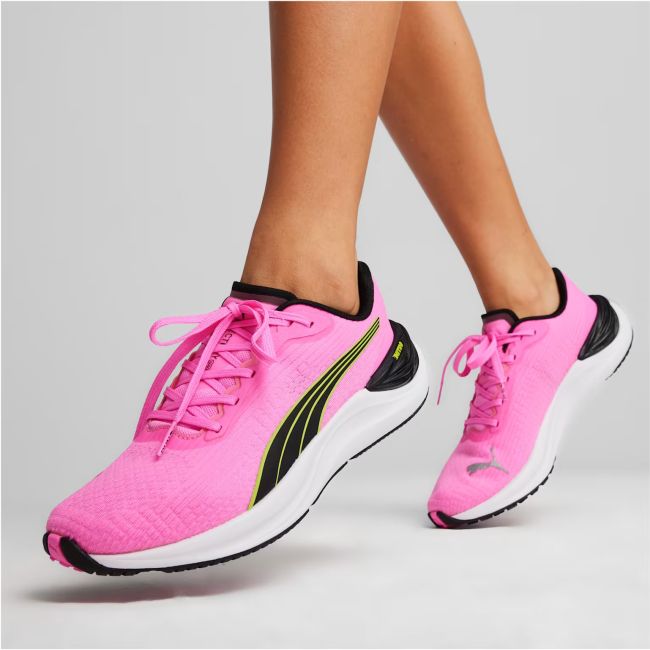 Puma - pantofi alergare pentru femei Electrify NITRO 3 W shoes - roz intens Poison verde Lime