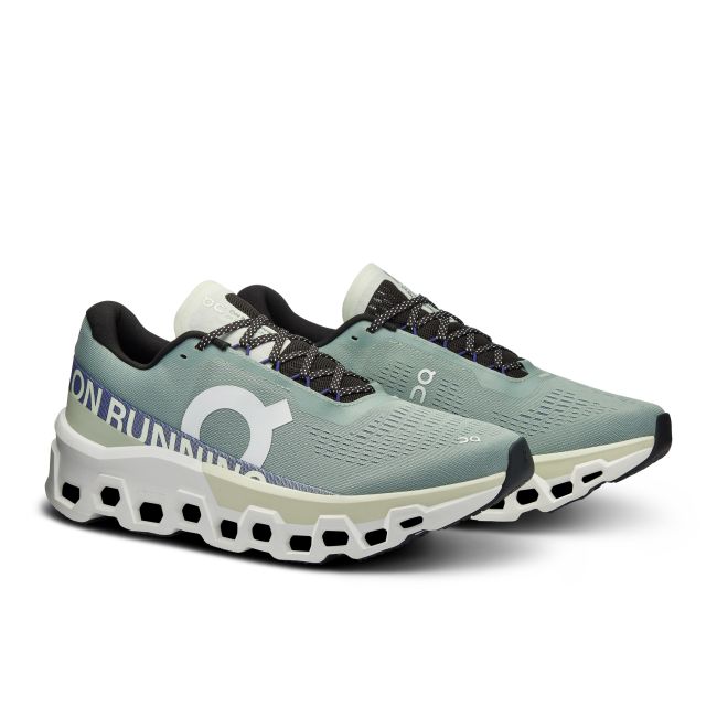 On Cloudmonster 2 - pantofi alergare pentru barbati - gri albastru verde deschis Mineral | Aloe