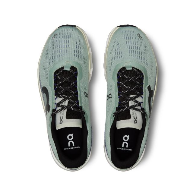 On Cloudmonster 2 - pantofi alergare pentru barbati - gri albastru verde deschis Mineral | Aloe