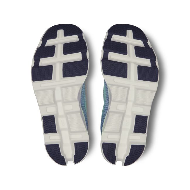On Cloudmonster 2 - pantofi alergare pentru femei - gri mineral albastru verde deschis aloe