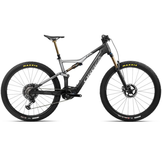 Orbea RISE M-LTD Cabon Raw-Shark Grey (Matt) - măsura S - bicicletă electrică eMTB Trail