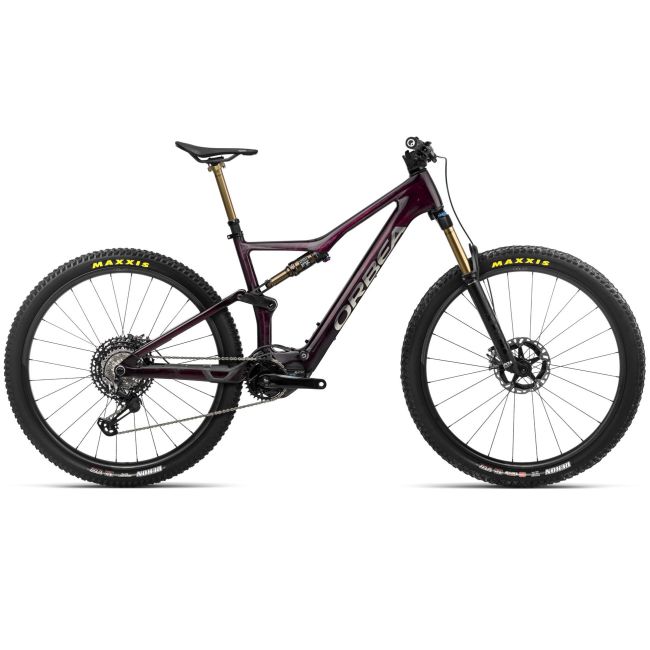 Orbea RISE M-LTD Wine Red Carbon View - Titanium (Gloss) - măsura S - bicicletă electrică eMTB Trail