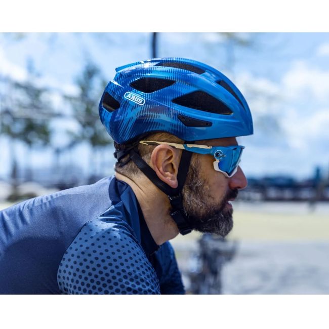 Abus - casca ciclism copii Macator helmet - albastru metalic