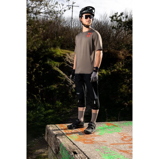 Northwave - Tricou ciclism pentru barbati maneca scurta Bomb jersey - maro deschis nisip