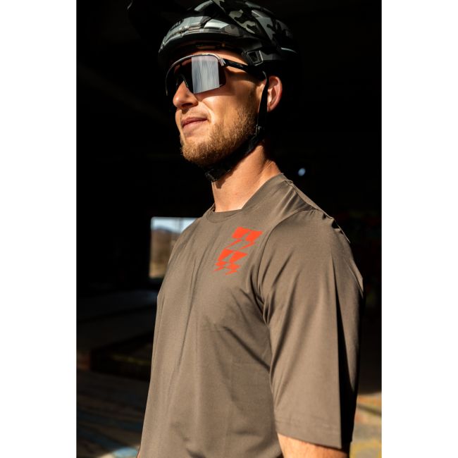 Northwave - Tricou ciclism pentru barbati maneca scurta Bomb jersey - maro deschis nisip