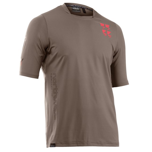 Northwave - Tricou ciclism pentru barbati maneca scurta Bomb jersey - maro deschis nisip