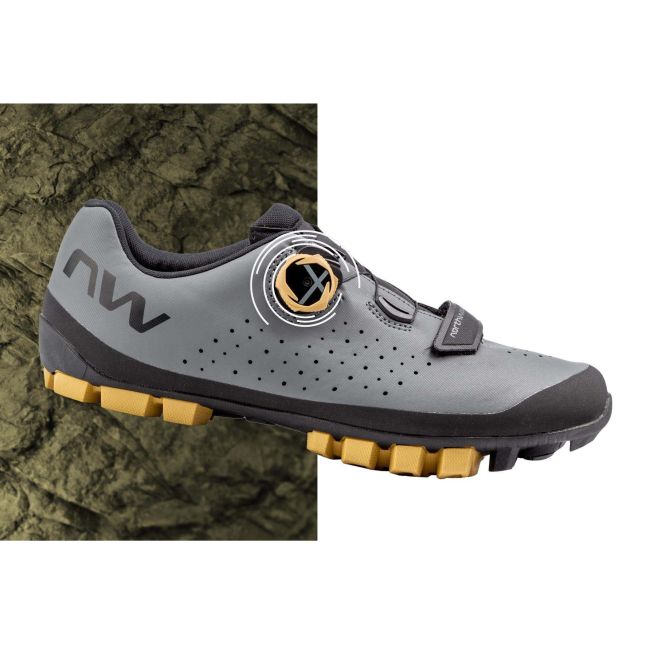 Pantofi MTB XC Northwave Hammer Plus - negru/gri închis | off-road