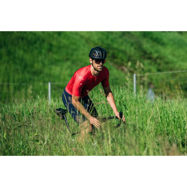 Castelli - tricou ciclism cu maneca scurta pentru barbati Aero Race 7.0 - rosu intens rich