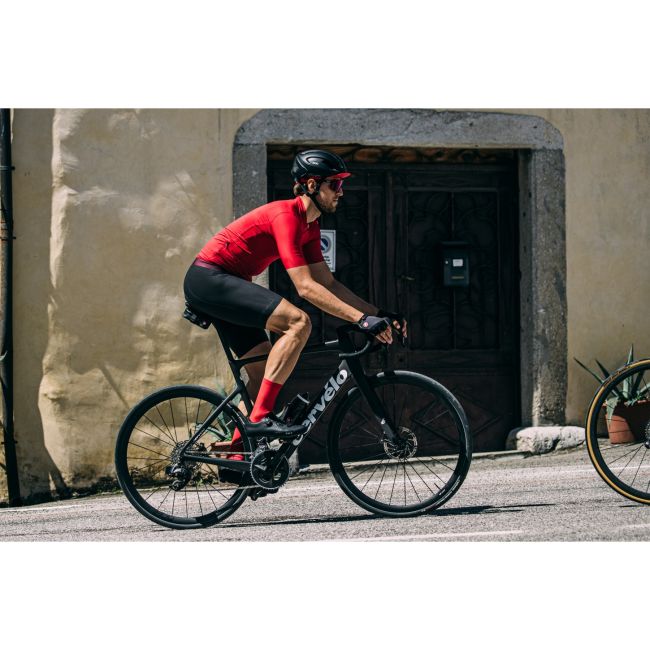 Castelli - tricou ciclism cu maneca scurta pentru barbati Espresso Jersey - mov deshis mist gri inchis