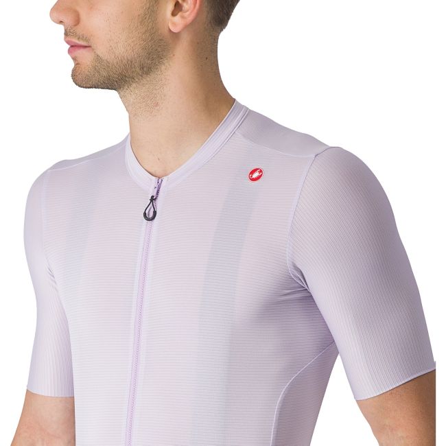 Castelli - tricou ciclism cu maneca scurta pentru barbati Espresso Jersey - mov deshis mist gri inchis