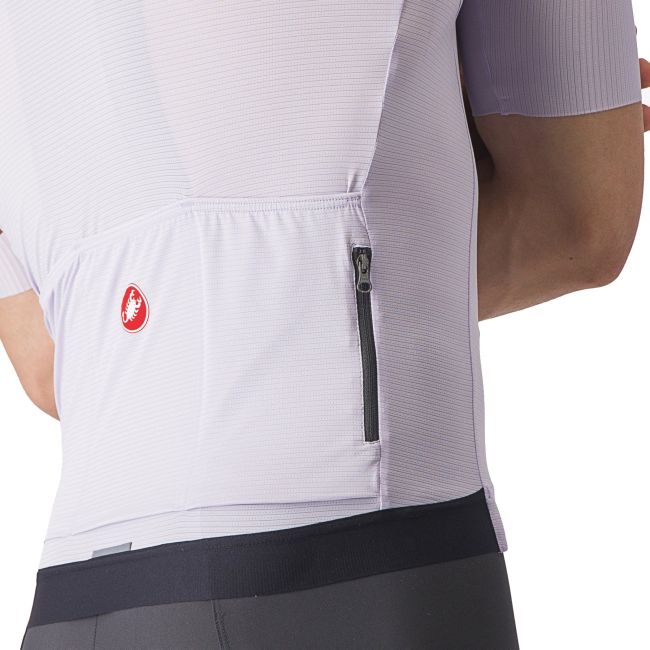 Castelli - tricou ciclism cu maneca scurta pentru barbati Espresso Jersey - mov deshis mist gri inchis
