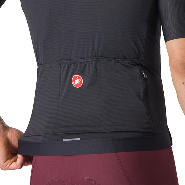 Castelli - tricou ciclism cu maneca scurta pentru barbati Espresso Jersey - negru