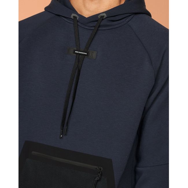 On Cloud - hanorac sport pentru barbati On new Hoodie - albastru inchis negru