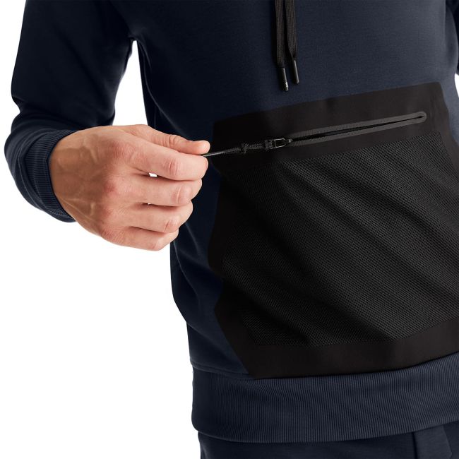 On Cloud - hanorac sport pentru barbati On new Hoodie - albastru inchis negru