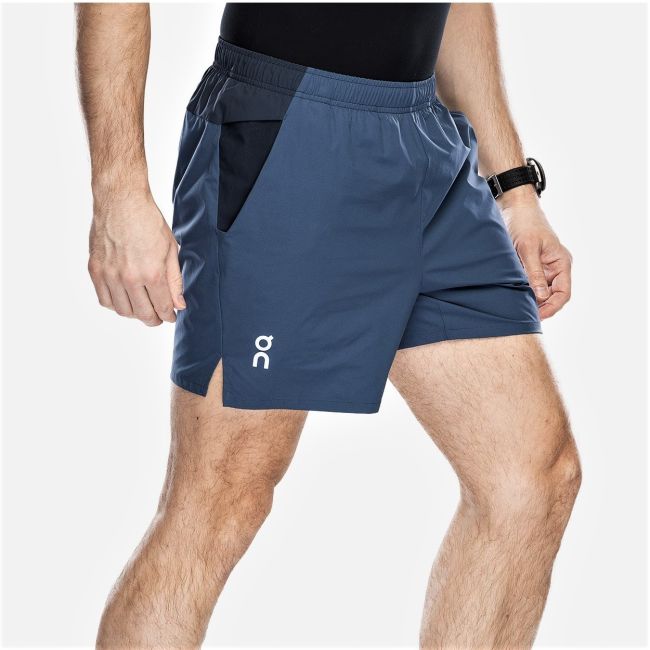 On Cloud - pantaloni scurti alergare barbati Essential Shorts - albastru Navy
