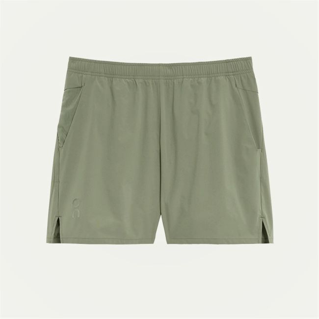 On Cloud - pantaloni scurti alergare barbati Essential Shorts - verde inchis taiga