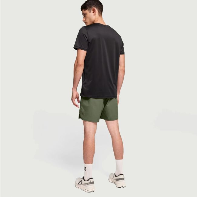 On Cloud - pantaloni scurti alergare barbati Essential Shorts - verde inchis taiga