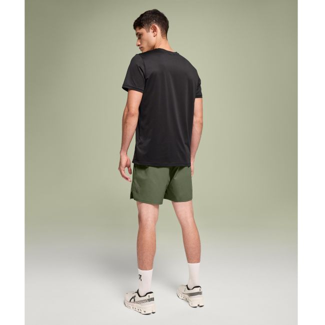 On Cloud - pantaloni scurti alergare barbati Essential Shorts - verde inchis taiga