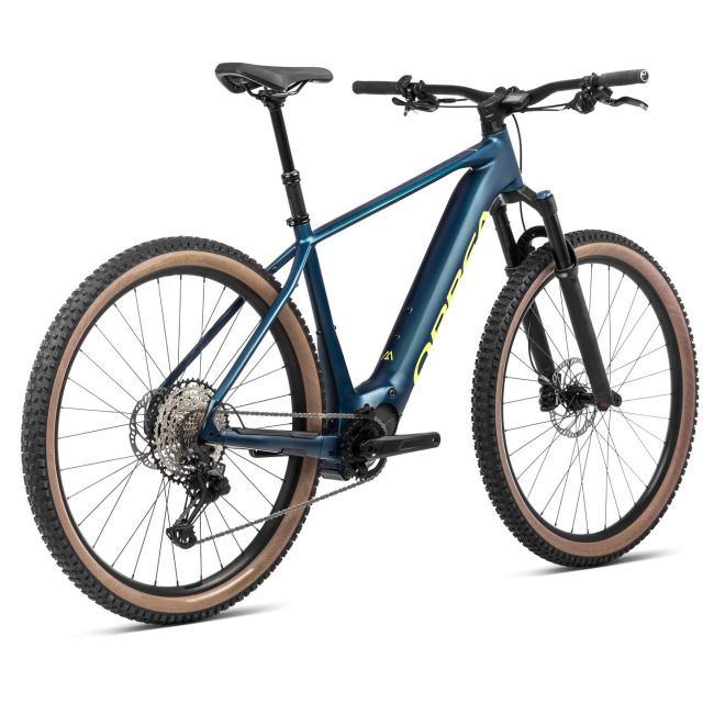 Orbea URRUN 30 Borealis Blue (Matt)- Luminous Yellow (Gloss) - bicicletă electrică MTB hardtail