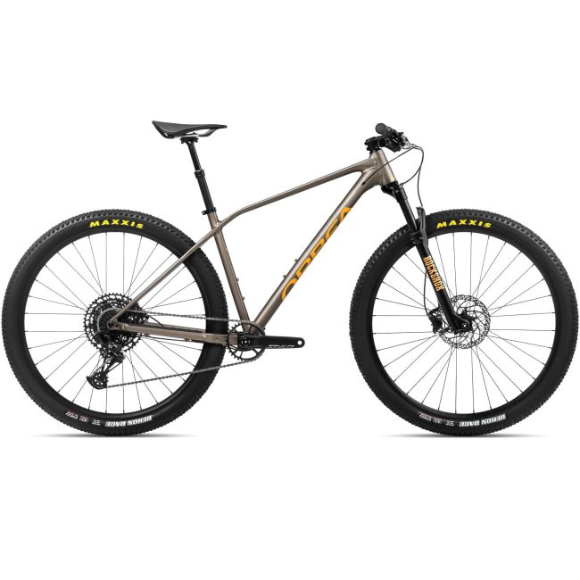 Bicicletă MTB XC hardtail Orbea ALMA H11 - Taupe Brown (Matt) | Mango (Gloss)