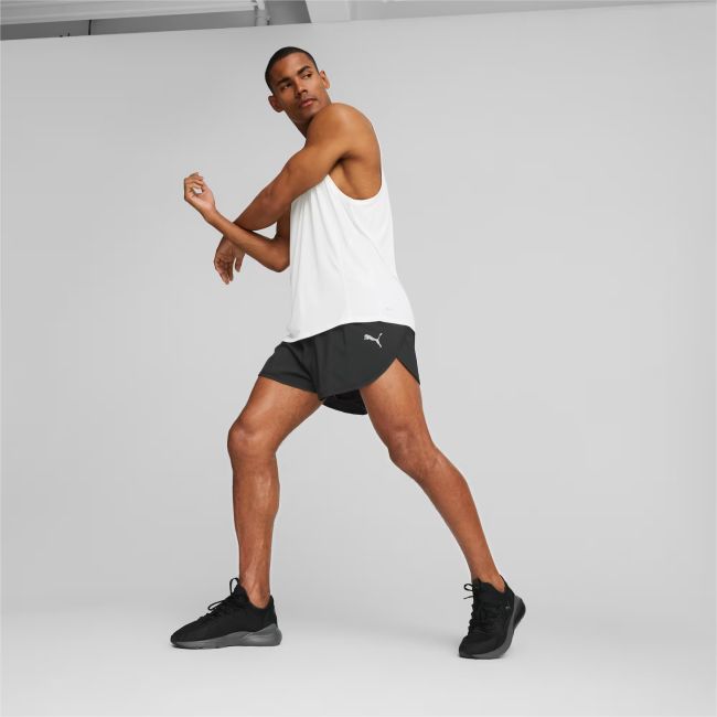 Puma - pantaloni scurti alergare pentru barbati Run Favourite Split - negru