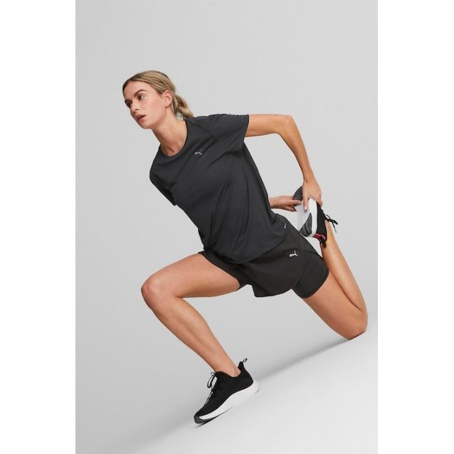 Puma - pantaloni scurti pentru femei 2 in 1 - Run Favourite Woven 2 in 1 3" W - negru