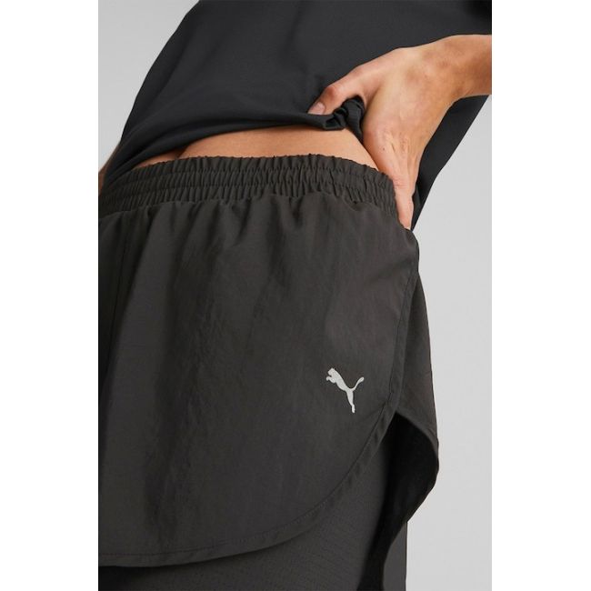 Puma - pantaloni scurti pentru femei 2 in 1 - Run Favourite Woven 2 in 1 3" W - negru